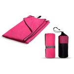 Tressential Compact & Ultra Soft Microfiber Camping Travel Towel | Quick Dry Towel-Super Absorbent & Lightweight for Sports, Beach, Gym, Backpacking, Hiking and Yoga (70 x 150 cm, Dark Pink)