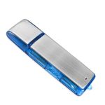 16G Mini Digital Voice Recorder – Podazz Sound Actived 90 Hours Capacity USB Rechargeable Metal Case Sound Recorder for Lectures Meetings (Blue)