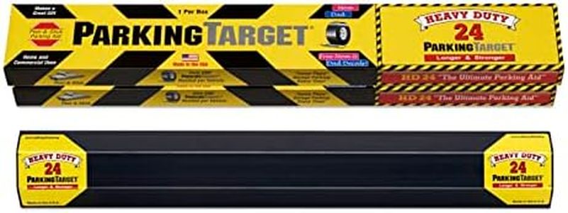 PARKING TARGET HD24 2-Pack: Fire House/Truck Parking Aid, Heavy Duty, Easy to Install, Peel & Stick - Only 1 Needed per Vehicle, Designed for Drive Thru Fire Houses & Tandem Garages – Low Profile