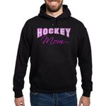 CafePress Hockey Mom (Pink) Hoodie (Dark) Men's Dark Hooded Sweatshirt Hoodie