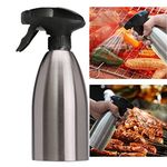 Water Spray Bottle Stainless Steel 500ml, FantasyDay Food Grade Olive Oil Sprayer Grill Oil Dispenser - Leak Proof Design - for Salad, Home BBQ Frying, Roasting, Air Fryer or Kitchen Baking