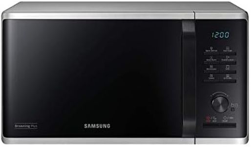 Samsung MG2AK3515AS/EG Mikrowelle mit Grill, 800 W, 23 ℓ Garraum, 48,9 cm Breite, Quick Defrost, 27 Automatikprogramme, Silber
