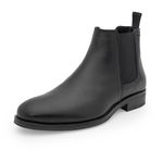 Red Tape Chelsea Boots for Men | Soft Cushioned Insole, Slip-Resistance, Dynamic Feet Support, Arch Support & Impact Resistant Comfort Black