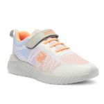 Liberty Leap7x NITKID-4E Walking Shoes For Kids With EVA Sole | Mesh Upper Suitable For Jogging & Gym| Quick-Wear Velcro Closure | Lightweight & Comfortable Footbed | Sports Footwear (L.Grey - 13C UK)