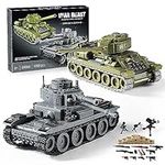 WW2 Army Tanks Toy Building Kit, Cr