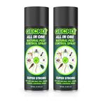 Gecko Home Repellent Control | 100% Natural | No Kill Just Repel Easy to Use Non-Toxic (200ML) | Ant, Cockroach, Rat, Lizard, Bed Bugs, Spider (Pack of 2)