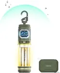 FLEXTAIL Rechargeable Tiny Mosquito Repeller 329°F Heating 30ft Protection Zone Ultra Mini with Camping Light Magnetic Design for Outdoor Camping Backpacking Patios(Repellent Pads Not Included)- Green