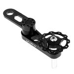 Prettyia Light Weight MTB Bicycle Single Speed Converter Chain Tensioner, Foading Bike Repair Replacememt - Black, 12cm