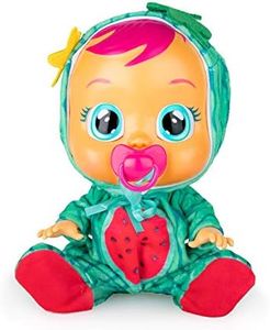 Cry Babies Tutti Frutti Mel - Interactive Baby Doll with Real Tears & Watermelon Fruit Scented Pyjamas