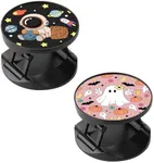 Ufbara Two Pack Phone Finger Expanding Stand Holder Kickstand Hand Grip Widely Compatible with Almost All Phones Cases (Astronaut Pumpkin)