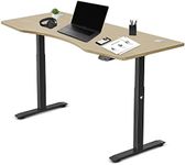 Lifespan Fitness ErgoDesk Automatic Standing Desk, 180 cm Length, Oak/Black