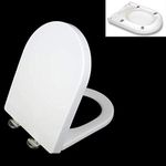 Thick Toilet Seat Soft Close Luxury White Heavy Duty Quick Release U Shape AU with Non-Slip Seat Bumpers