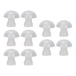 Hearing Aid Ear Tips, 10Pcs Universal Domes for Hearing Aids - Sizes Small, Medium, Large Earbud Replacements, Soft Replacement Hearing Sound Amplifiers(Small)