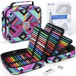 H & B Colouring Pencils 120 Colours Oil Based Coloured Pencils Drawing Set Professional Colouring Pencils Set with Colouring Book Art Sets for Adults Artists