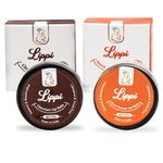 Blush Bunny Organies Pack Of 2: Nourishing Nude Natural Lip Balm | Shea Butter, Cocoa Butter, Vitamin E & Coconut Oil Provides Lip Care To Dry, Chapped & Dark Lips (1 Sweet Orange & 1 Chocolate)