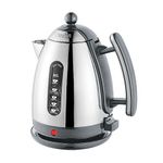 Dualit Lite Kettle - 1.5L Jug Kettle - Polished with Grey Trim, High Gloss Finish - Fast Boiling Kettle by Dualit - 72006