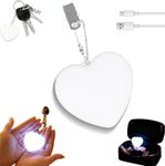 Natwo Purse Glow Heart Light,Purse Handbag Light,Rechargeable Touch Sensing Lights,Love Wallet Tote Bag,Handbag Sensing Lights,Portable Activated Purses LED Lamp with Clip (1Pcs)