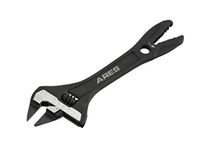 ARES 79008-8-Inch Thin Head Adjustable Alligator Wrench - 1 1/4-inch Jaw Capacity - Chrome Vanadium Steel Construction - Alligator Head for Pipes and Rounded Off Fasteners