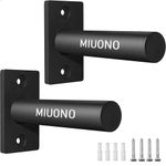 MIUONO Weight Plate Holder, 2 Pack Weight Plate Rack, Fit for 2 Inch Olympic Plate Storage Home Gym, Black