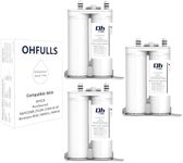 OHFULLS Refrigeator Water Filter Replacement Compatible with Frigidaire PureSource2, WF2CB, NGFC 2000, FC100, Kenmore 9916, EWF2CBPA, 1004-42-FA, 3 Filters