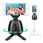 Auto Tracking Phone Holder, 360° Rotating Smart Face & Body Track Cellphone/Pad/Camera Stand Desktop Tripod Gimbal Stabilizer For YouTube, Tik Tok, Vlog Live Streaming (No Need App)