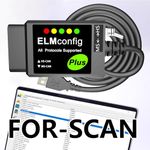 OBD2 to USB Cable ELM327 OBD2 Scanner Code Reader Diagnostic Tool Live Data USB to OBD2 Adapter for-Scan OBD2 Adapter Ford F150 OBDii ELM 327 OBD Interface for Laptop PC Windows