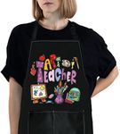 WZMPA Art Teacher Apron With Pockets Art Teacher Gifts Adjustable Artist Painters Apron For Art Lovers Art School, Art Teacher Bl, Medium