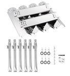 BBQMANN Grill Parts Kit for Home Depot Nexgrill 6 Burner 720-0830H, 720-0888N, 720-0888S, 720-0898, 720-0925P Gas Grill, Stainless Steel Pipe Burners, Heat Plates Tent Sheids Grill Replacement Kit