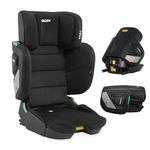 Jovikids i-Size Booster Seat with ISOFIX, Suitable for Kids 100-150cm (Approx. 3 to 12 Years), Adjustbale Height and Width, Portable Toddler Car Seat for Travel, Compact & Folding, ECE R129