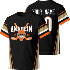 KREDE Anaheim T Shirt Custom Name Number Gift for Kids Girl Boy