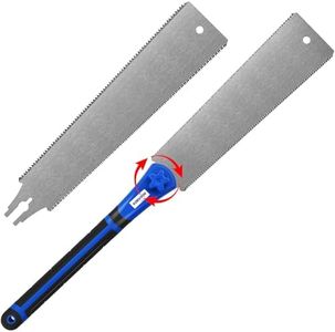 Konvixon Japanese Pull Saw Set 9.5" & 11.5" Double Edge Flush Cut Saw, Flexible SK5 Ryoba Replaceable Blades 14/18 & 7/11 TPI, Non-Slip Ergonomic Handle, Japanese Hand Saws for Woodworking Tools