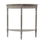 Deco 79 Wood 1/2-Round Console Table, 32 by 32-Inch, Taupe