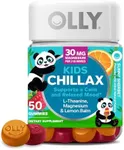 OLLY Kids Chillax Gummies, Magnesium, L-Theanine, Lemon Balm, Chewable Supplement, Sherbet Flavor - 50 Count