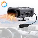 Portable Car Heater Defroster,12V 150W Car Vehicle Truck Fan Defogger with 2 in 1 Fast Heating and Cooling Function for Car Defroster Windshield Fast Defogger with Cigarette Lighter Plug