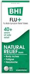 BHI Flu + Cold Multi-Symptom Relief Natural Safe Non-Drowsy Remedy 11 Targeted Homeopathic Active Ingredients for Body Aches, Fatigue, Chills & Headache - 100 Tablets
