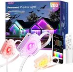 addlon 200FT Outdoor Lights, Waterproof Outdoor Holiday Lights for House Christmas Decorations
