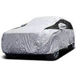 Titan Premium Multi-Layer PEVA Car Cover for Mid-Size SUV 477-523 cm. Waterproof, UV Protection, Anti-Scratch Protective Lining, Driver-Side Zippered Opening. Fits Explorer, Grand Cherokee and More.