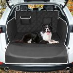 KYG Car Boot Protector For Dogs, 5 Layers For Anti-slip Waterproof Anti-scratch Antifouling Car Boot Liners With Side And Bumper Protection Large Size 115 * 185 * 40cm