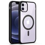 Zapcase Back Case Cover for iPhone 12 Mini/iPhone 13 Mini | Compatible for iPhone 12 Mini/iPhone 13 Mini Back Case Cover | Scratch-Resistant Back Case Cover | Black