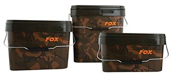 Fox Carp Fishing NEW Camo Square Bucket - 17 Litre