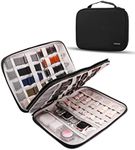 Wearlizer Watch Band Case Watch Band Storage Case Hold 35 Watch Straps Portable Organizer Bag Compatible with Apple Watch Band, Watch Band Pin, Headset and Other Accessories-Black