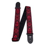 Perris Leathers TWS-7071 Jacquard Guitar Strap - 2", Red/Black