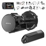 BAFANG 48V 750W Mid Drive Kit BBS02B Mid Motor Electric Bike Conversion Kit with EKD01 Display & 44T Chainring 8Fun Ebike Conversion Kit for BB68-73mm