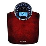 EILISON Highly Advance 2-in-1 Digital & Analog Weighing Scale for Body Weight-400lbs, 4 High Precison GX Sensor Accurate, Thick Tempered Glass, Extra Large Display (red)