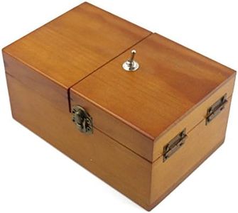 Willcomes Wooden Turns Itself Off Useless Box Leave Me Alone Box Perpetual Machine for Geek Gifts or Desk Toys