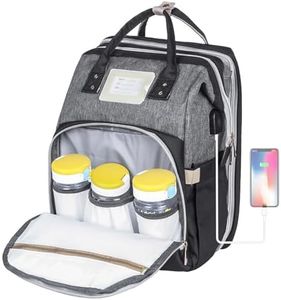 Ohotter Mochilas de Pañales para Bebé, Grande Mochila Carro Bebé, Impermeable Multifuncionales Bolsas para Bebés con Portátil Cambiador y Correas para el Cochecito Para Mamá y Papá (Negro)