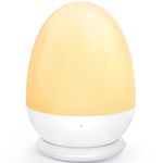 Night Lights for Kids Room, MediAcous Baby Night Light with Stable Charging Pad, Dimmable Kids Night Light with 1H Timer & Touch Control, ABS+PC LED Egg Lamps for Breastfeeding, Up to 200H