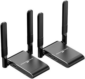 Transmisor y Receptor HDMI 4K Inalámbrico, Extensor HDMI Inalámbrico 150m/492ft Transferencia de Audio y Video, Plug & Play, Proyector de TV para Computadora Portátil, Cine en Casa