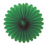 Beistle 54137-G 6-Inch 6-Pack Tissue Fans, Mini, Green