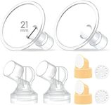 Maymom MyFit Pump Parts 21mm Compatible with Medela Breast Pump Parts Medela Flange Use on Medela Pump in Style Medela Personalfit Connector Detachable Clear